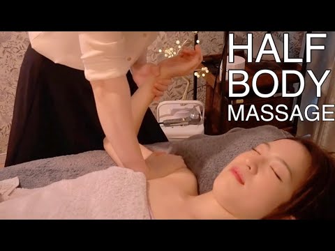 【ASMR】夢路をたどる☆極上オイルマッサージ／Sleeping Japanese Half Body （Head,Belly,Legs）Massage