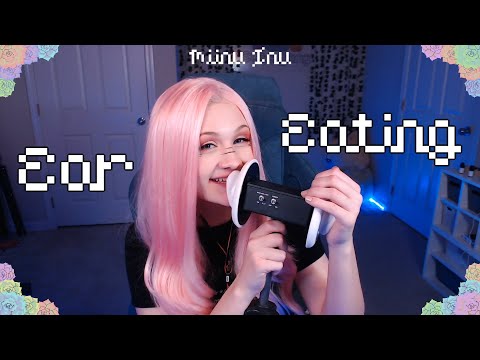 ASMR Ear Noms / Mouth Sounds (tapping, tongue  fluttering, ear massage)