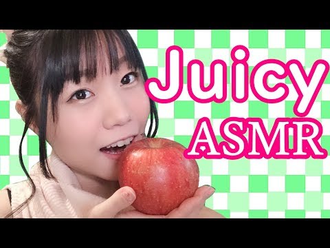 【咀嚼音】ウサギリンゴを食べちゃう果物ASMR【Candied Fruits Sounds/Whispering】