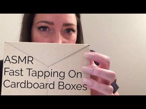 ASMR Fast Tapping On Cardboard Boxes