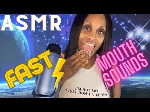 ASMR Fast Mouth Sounds, Spit Painting, Mic Pumping