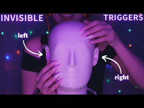 Asmr Binaural Invisible Triggers | Mic Scratching , Massage & Tapping - Asmr No Talking for Sleep