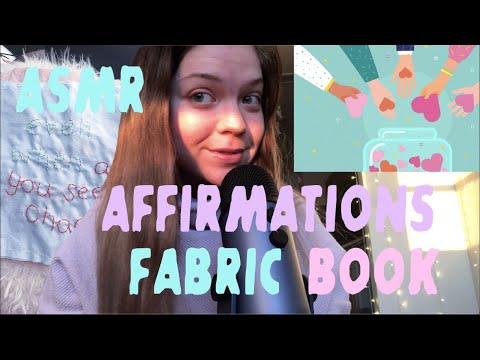 ASMR positive affirmations ~healing~ embroidery books (close up whisper)