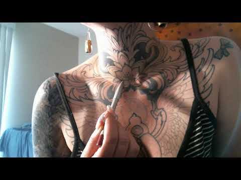 ASMR Tracing My Chest Tattoo & Telling you about it (Inspired by Feline ASMR)