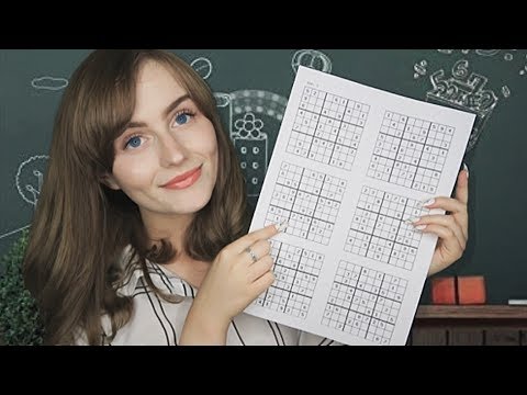 [ASMR] Maths Teacher Roleplay - Sudoku Puzzles