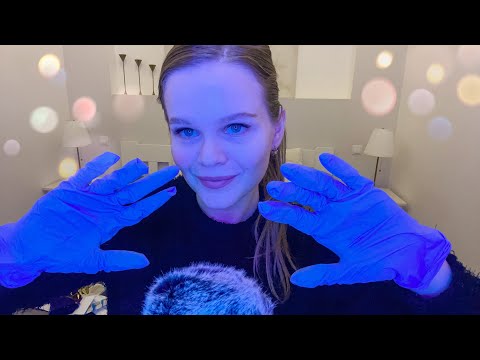 Asmr 🧤 Hand Movements in Gloves and Inaudible Whispering