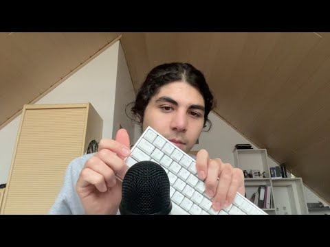 ASMR Keyboard Show and Tell (whispered) for Sleep