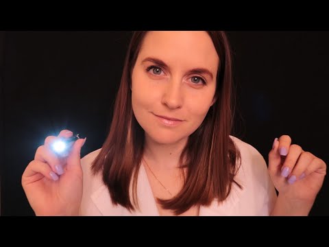 ASMR Eye Examination (Whispers, Glove Sounds, Light Triggers, Close Up Personal Attention)