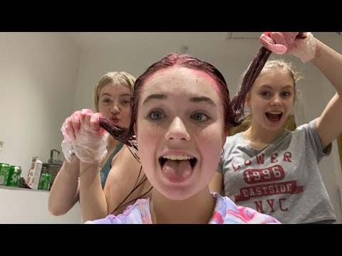 DYING OUR HAIR IN ASMR