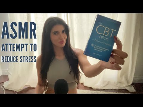 ASMR Gum Chewing and Reducing Your Stress with CBT Cards 💖✨🫶🏼