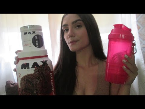 [ASMR] Roleplay loja de suplementos (voz suave, tapping, scratching, whispers)