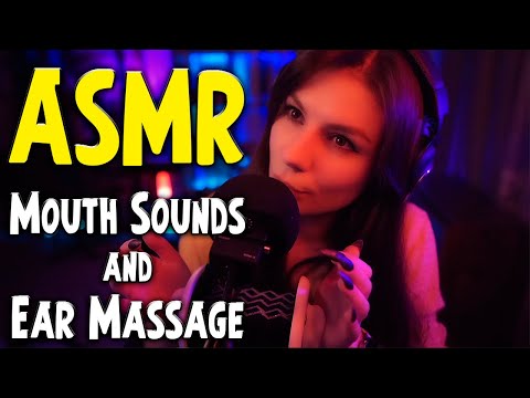 ASMR Mouth Sounds and Ear Massage 💎 No Talking