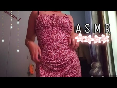 ASMR | Fabric SCRATCHING on Flower Summer Dress 🤍🌺