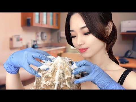 [ASMR] Doctor Scalp Check and Shampoo Treatment
