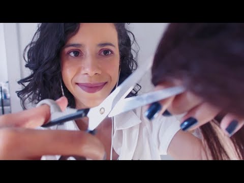 [ASMR] - Realistic Haircut Roleplay (Very Relaxing) | Corte de Cabelo Relaxante