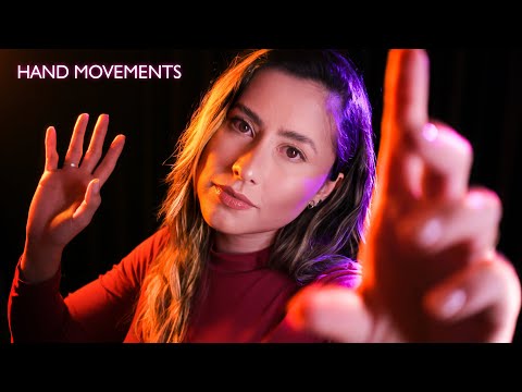 ASMR HAND MOVEMENTS and BREATHING EXERCISE ✨ asmr for anxiety and stress, plucking hand movements