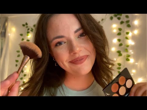 Bubbly Friend Makeup Roleplay ASMR | pampering, personal attention, whispered