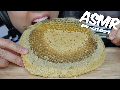 ASMR Eating + Playing with Raw Honeycomb (EXTREMELY STICKY RELAXING SOUND) NO TALKING | SAS-ASMR #5