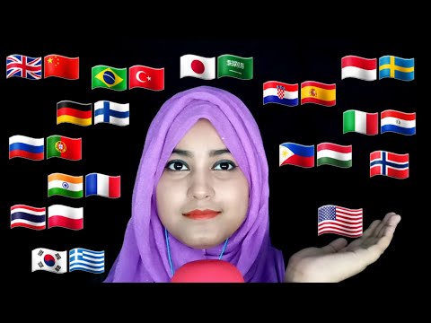 ASMR "Today Is A Great Day" In Different Languages With My Tingly Mouth Sounds