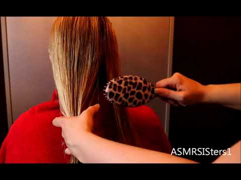 ♥ ASMR Hair Brushing, Spraying & Braiding ♥