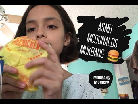 ASMR MCDONALDS MUKBANG/EATING