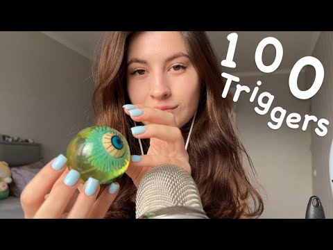 Asmr 100 sooo fassst triggers in 1 minutes | ❗️not for sensitive ear ❗️