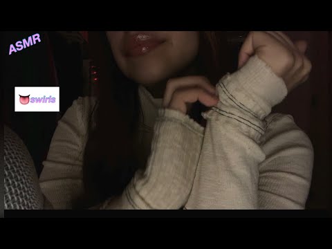 ASMR | Mouth Sounds💦 [fabric scratching & hand triggers]