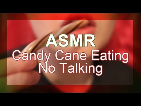 ASMR - Eating a Flavored Candy Cane (Eating Sounds, Mouth Sounds, No Talking)