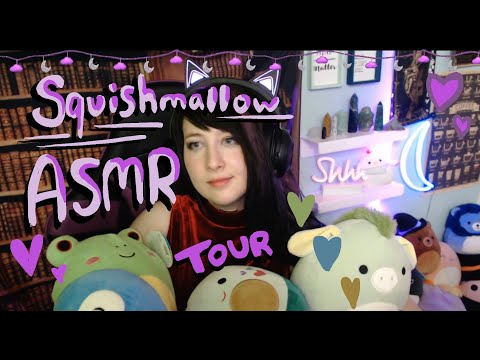Squishmallow ASMR Tour - pats, reading, rain