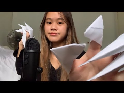 ASMR plucking away your negative energy with paper claws