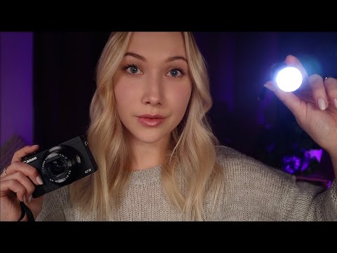 ASMR Taking Your Pictures | Camera Clicking, Lights, Hair Adjusting, Makeup Touchup 📸