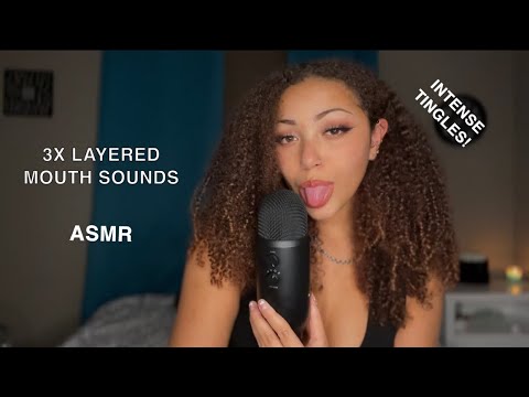 ASMR | TRIPLE LAYERED MOUTH SOUNDS 👄EXTREMELY INTENSE