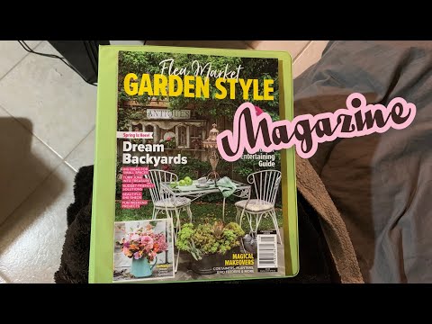 ASMR Page Turning (Flip Through Pages) Only! ~ Soft Spoken~ With Garden Magazine!
