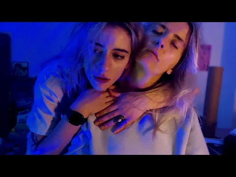ASMR on real sister person 👭 massages, nonsense touching & medical examinations ( FAST PACED )