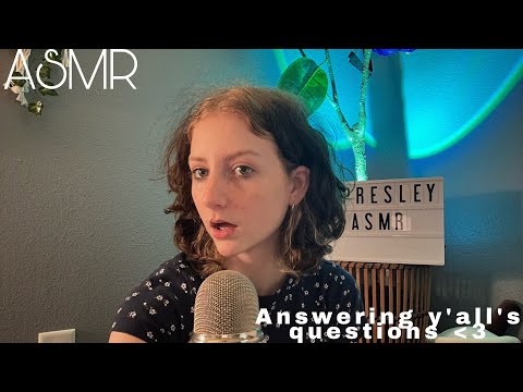 ASMR// answering y’all’s questions!! #asmr