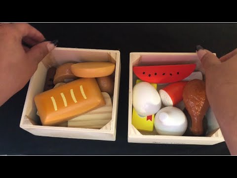 ASMR Toy Food Tapping ( Wooden, Fast Tapping)