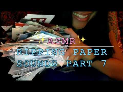 ASMR SATISFYING Ripping Paper Sounds and more Part 7