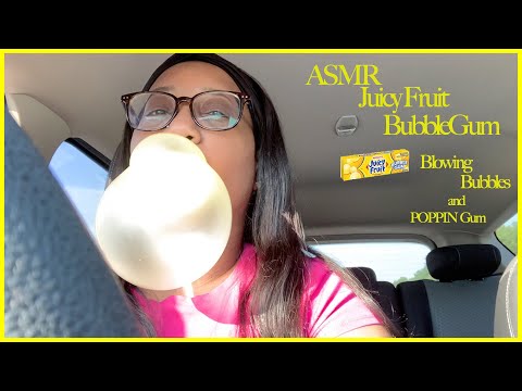 ASMR | Bubblegum Driving | Blowing Bubbles and P0ppin Gum