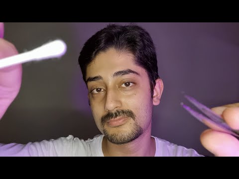 ASMR - Cleaning your Face/ Pluck Negativity 💜