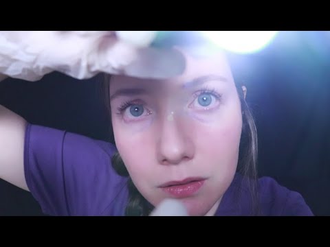 [ASMR] Face Examination! - Crinkly GLOVES, Light & Soft Speaking