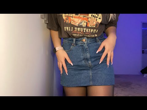 ASMR Jean ~Skirt Scratching ✨