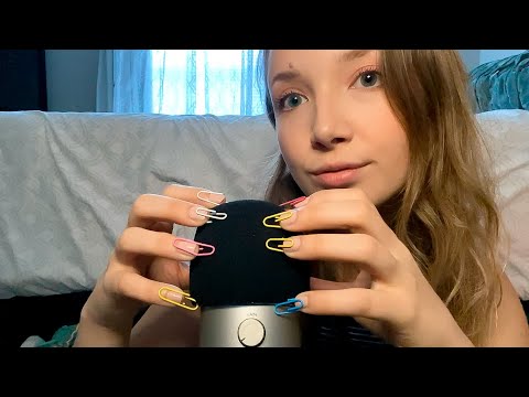 ASMR Tapping & Scratching with Paper Clip Nails (inspired by queen Gracie K)