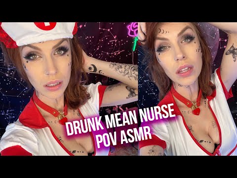 POV ASMR | A Drunk Mean Nurse Gives You A Check Up | Nurse Roleplay ASMR