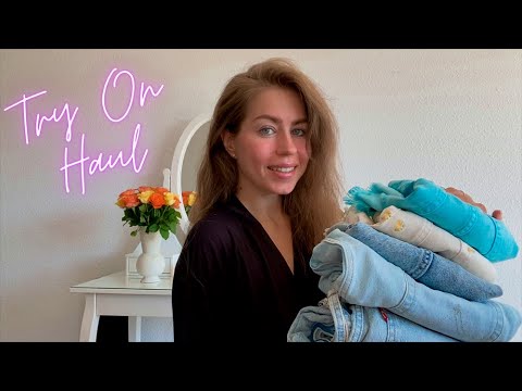 ASMR Try On Haul 😍 Jeans Scratching 👖