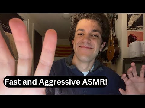 ASMR Classic Hand Sounds, Hand Movements and Rambles (Fast and Aggressive)
