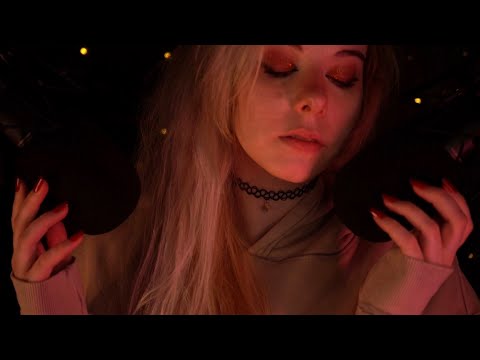 3h Binaural ASMR | Bassy Mic Scratching & Clicky Tk Sk Mouth Sounds - Fireplace Ambience