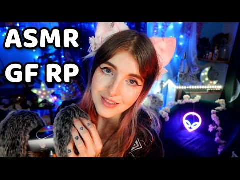 ASMR | Up-Close & Personal Comfort Roleplay | Face touching, fuzzy massage, affirmations
