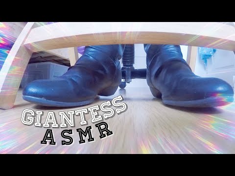ASMR: Giantess at Work - Roleplay (Shoe Tapping & Typing) 👢⌨️ [No Talking]