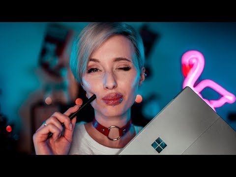 ASMR roleplay / Artist will draw you with Surface Pro Tablet 🤓👅👄