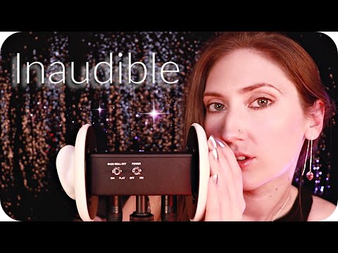 ASMR Inaudible / Unintelligible Whisper with Gentle Ear Massage & a little Ear Tapping for Tingles❤️